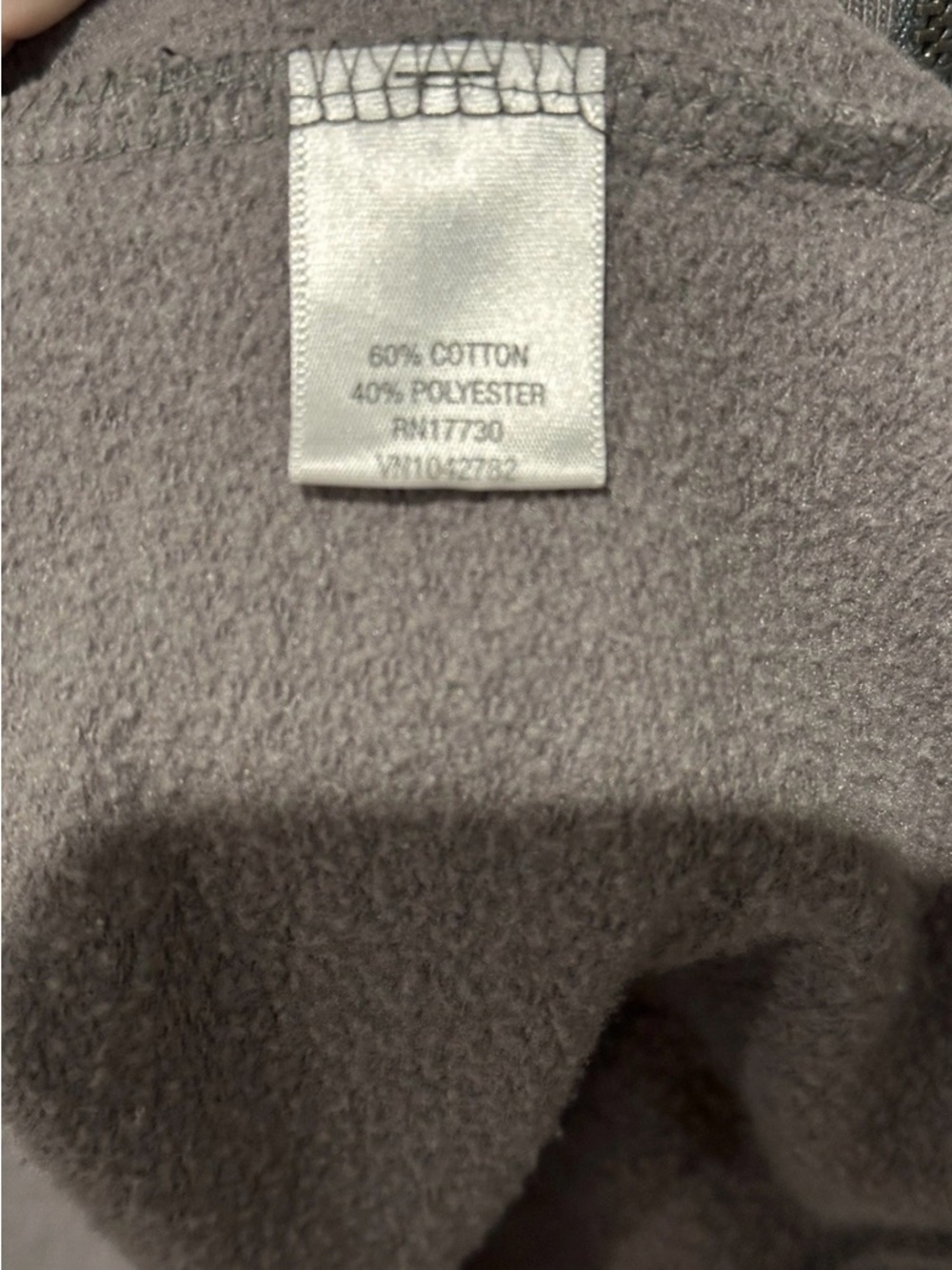 Converse Men's Charcoal Gray Zip-Up Hoodie Sweater - Picture 3 of 6